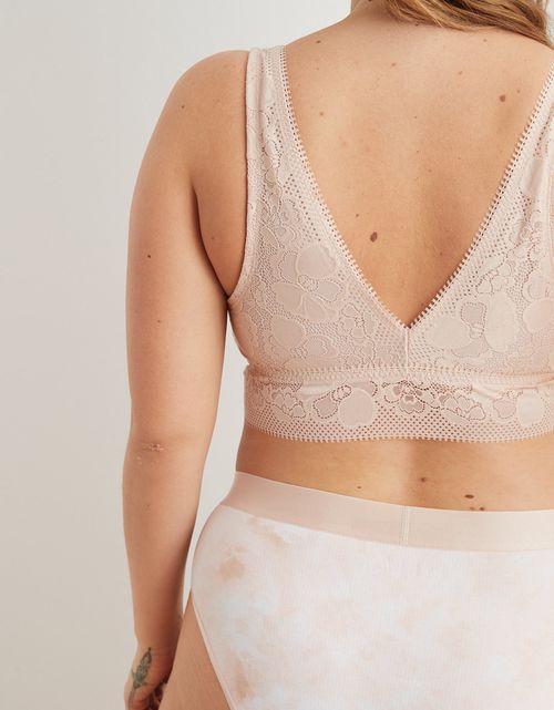 Bralette Aerie con encaje paradise en escote profundo