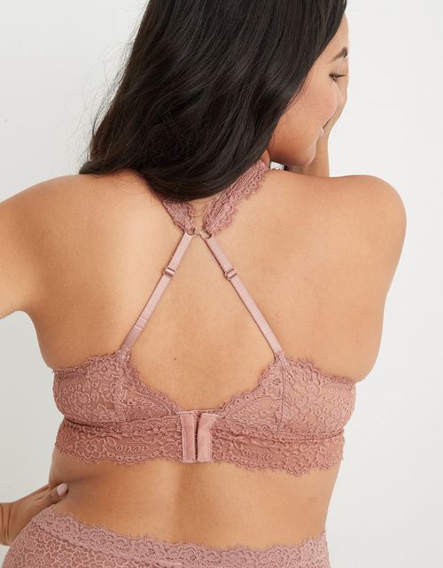 Bralette Aerie Eyelash Lace acolchado escotado