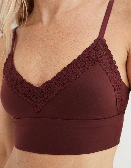 Bralette Aerie Sunnie Blossom Lace con relleno de triángulo