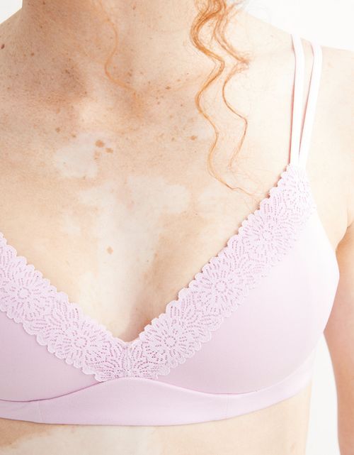 Bra de Encaje con Push up Blossom Inalámbrico Sunnie de Aerie Real