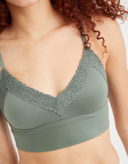Bralette Aerie Sunnie Blossom Lace con relleno de triángulo