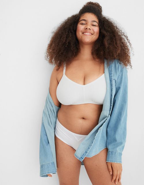 Bralette Aerie Modal acanalado de triángulos