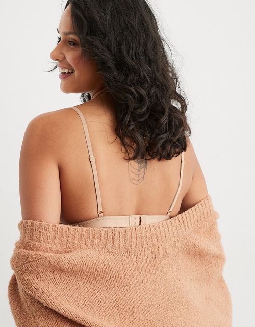 Bralette de triángulo de terciopelo Aerie.