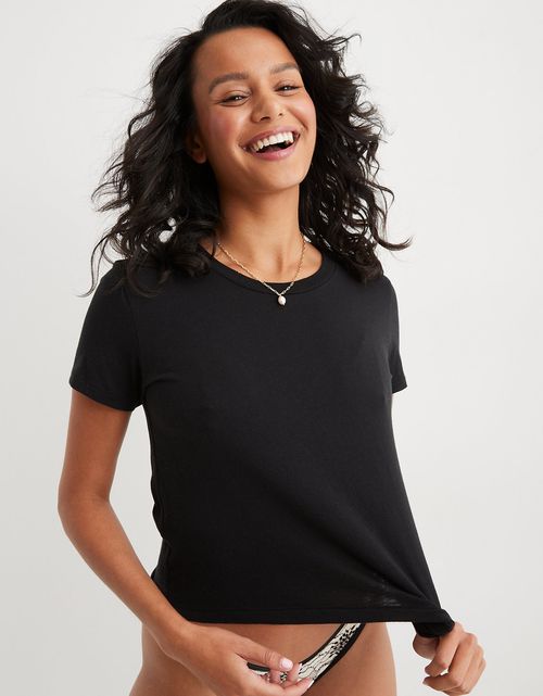 Camiseta Aerie con cuello redondo