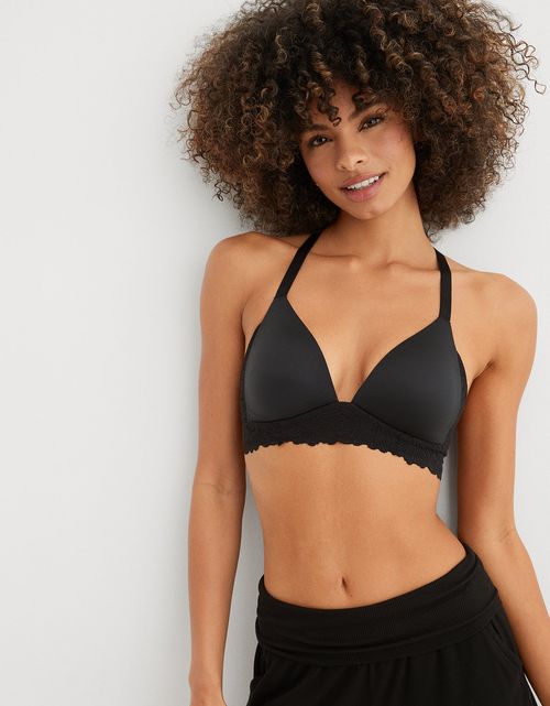 Bra Aerie Real Sunnie sin aros ligeramente forrado con apliques de encaje Bloom