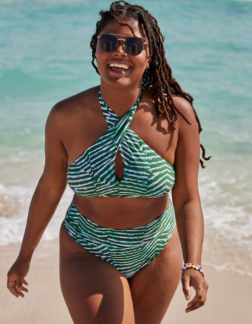 Top de bikini Aerie Crossover Keyhole tipo halter