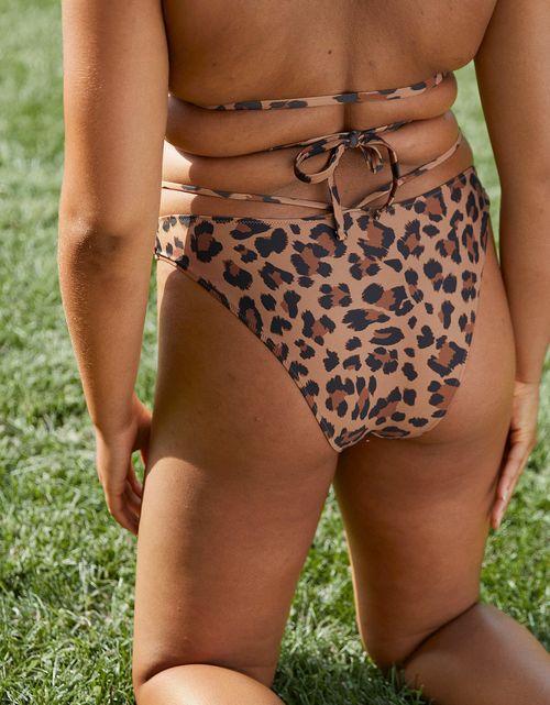 Panty de bikini Aerie de tiro medio con tiras