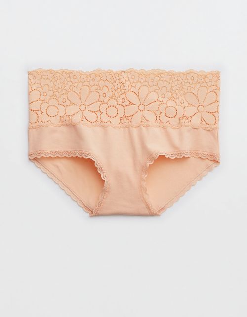 Undie Aerie Candy Lace Cotton Boybrief