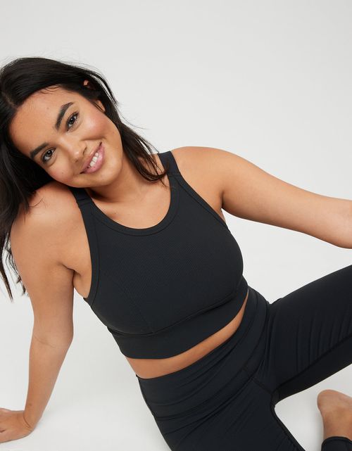 Bra deportivo Offline by Aerie acanalado de cuello alto