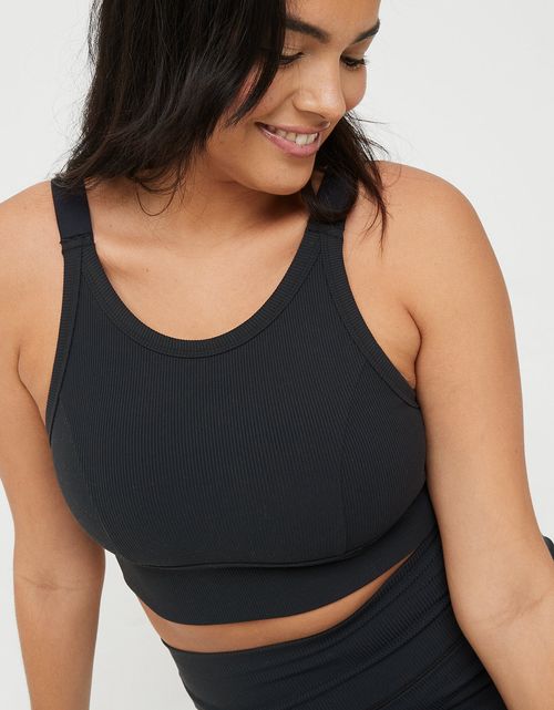 Bra deportivo Offline by Aerie acanalado de cuello alto