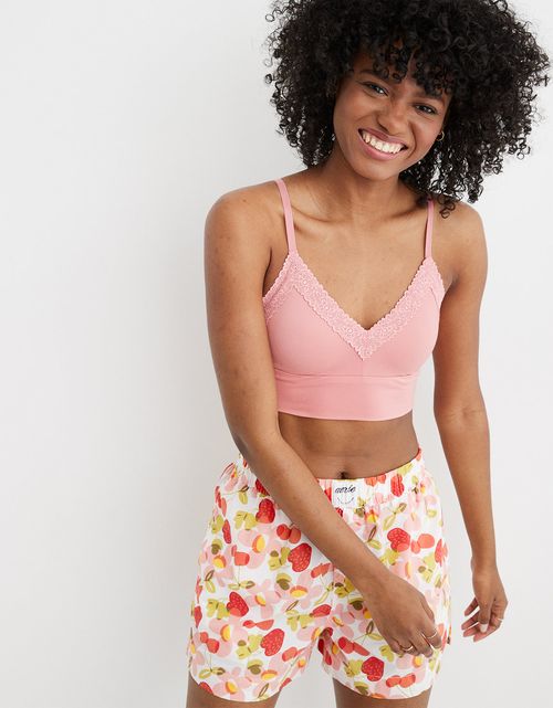 Bralette triangular Aerie acolchado con encaje Sunnie