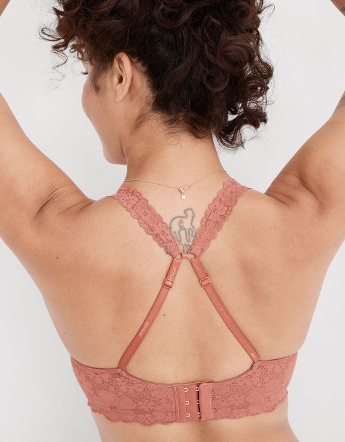 Bra Aerie Real Happy de encaje retro forrado