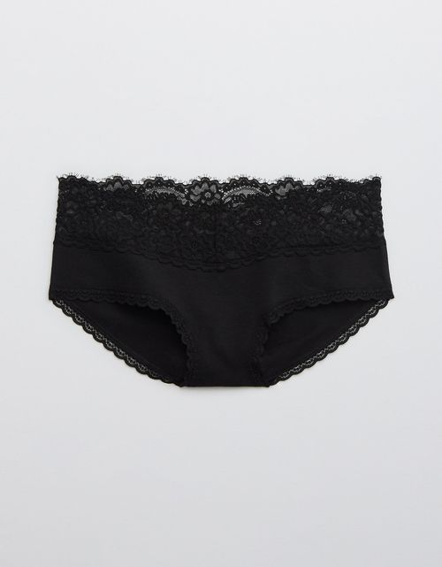 Undies Aerie en algodón con encaje deshilado
