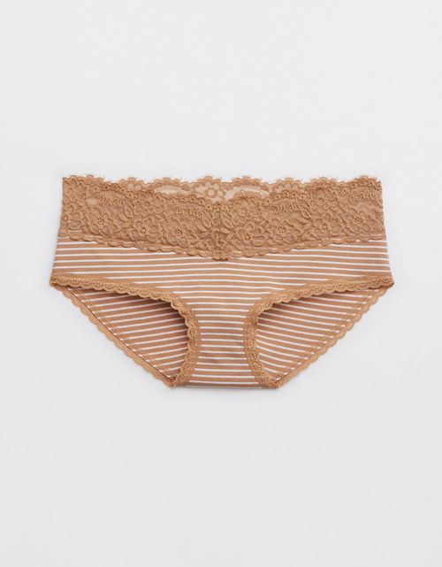 Undies Aerie en algodón con encaje deshilado