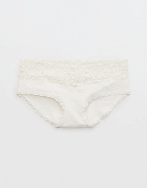 Undies Aerie en algodón con encaje deshilado