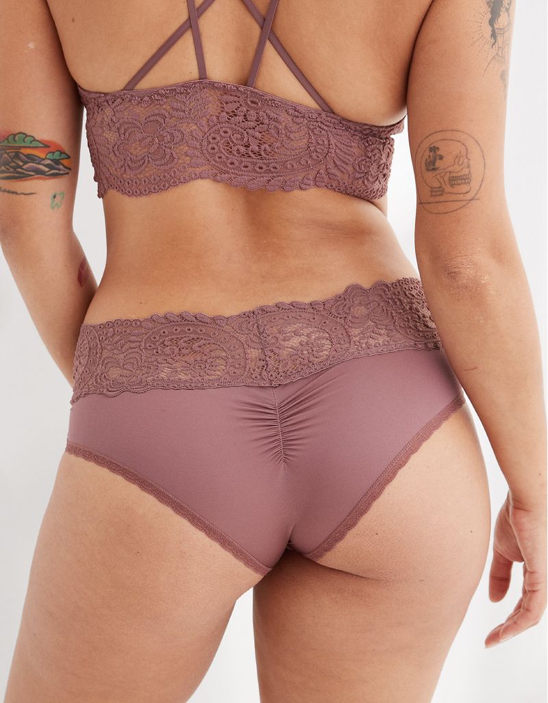 Underwear Aerie Shine Far Out de encaje tipo cacheteros | Compra Online