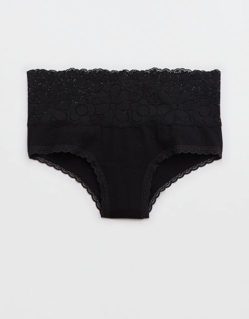 Undie Aerie Candy Lace Cotton Cheeky