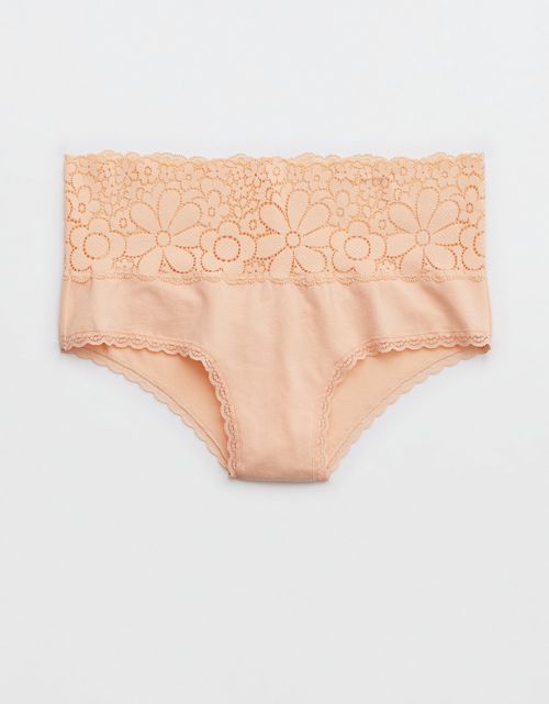 Undie Aerie Candy Lace Cotton Cheeky