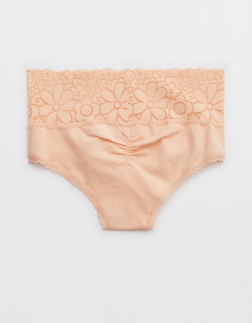 Undie Aerie Candy Lace Cotton Cheeky