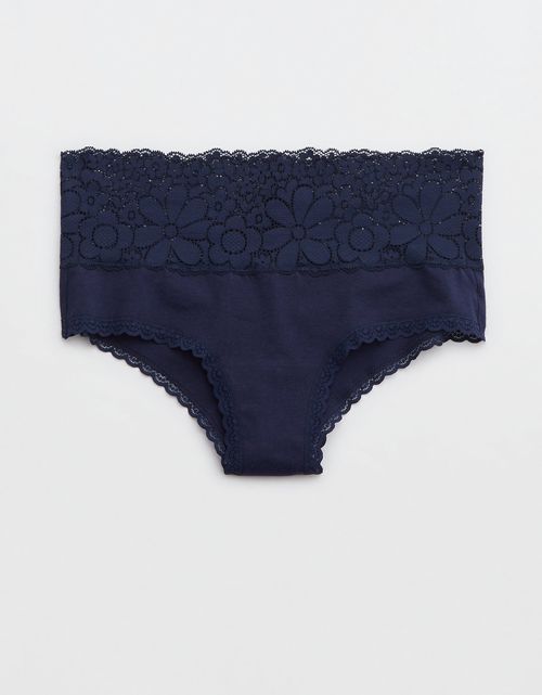 Undie Aerie Candy Lace Cotton Cheeky