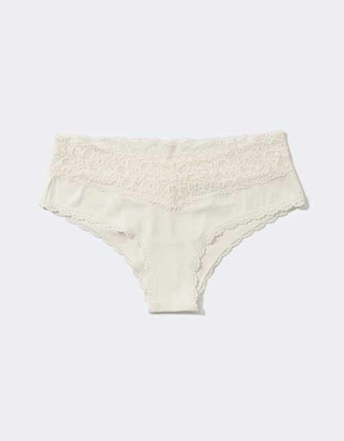 Undies Aerie en algodón con encaje deshilado