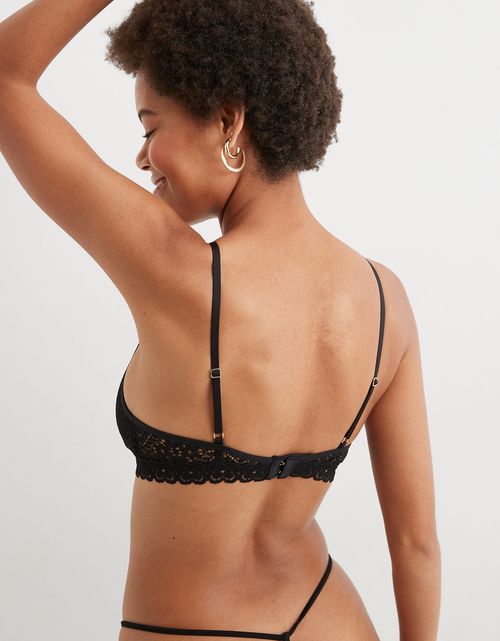 Bralette acogedor de encaje