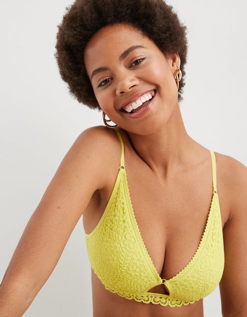 Bralette acogedor de encaje