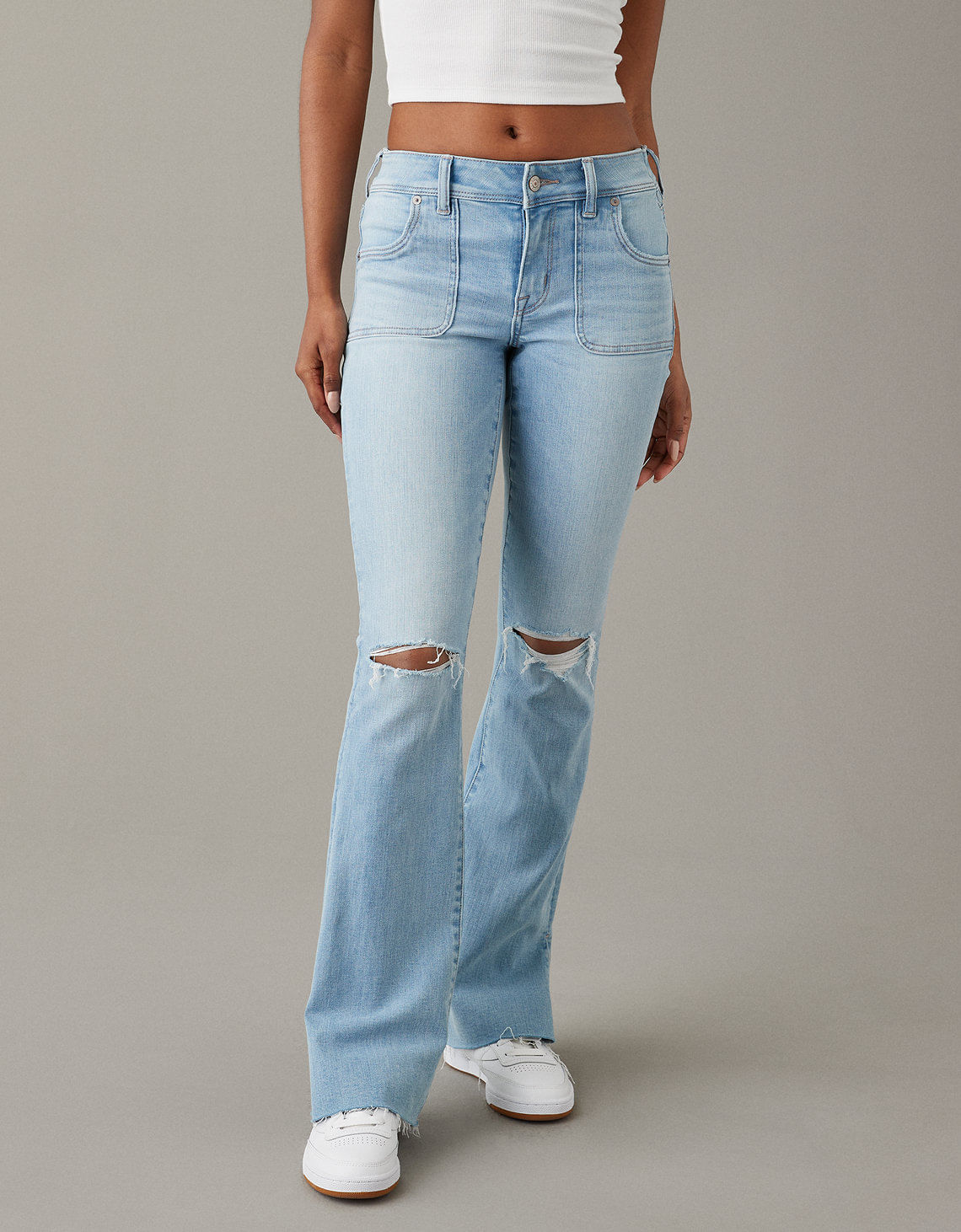 Jeans tiro best sale bajo mujer