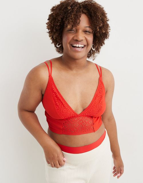 Bralette Aerie bordado con silueta triangular
