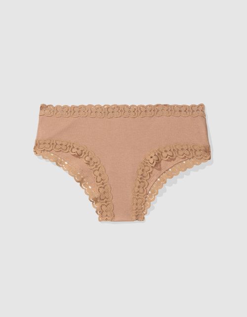 Undie Aerie en algodón con detalle de encaje