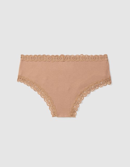 Undie Aerie en algodón con detalle de encaje