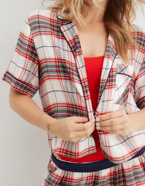 Camisa de pijama Aerie en franela