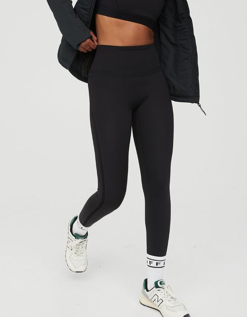 Leggins Offline by Aerie de malla floqueada con logo
