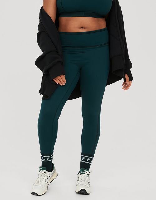 Leggins Offline by Aerie de malla floqueada con logo