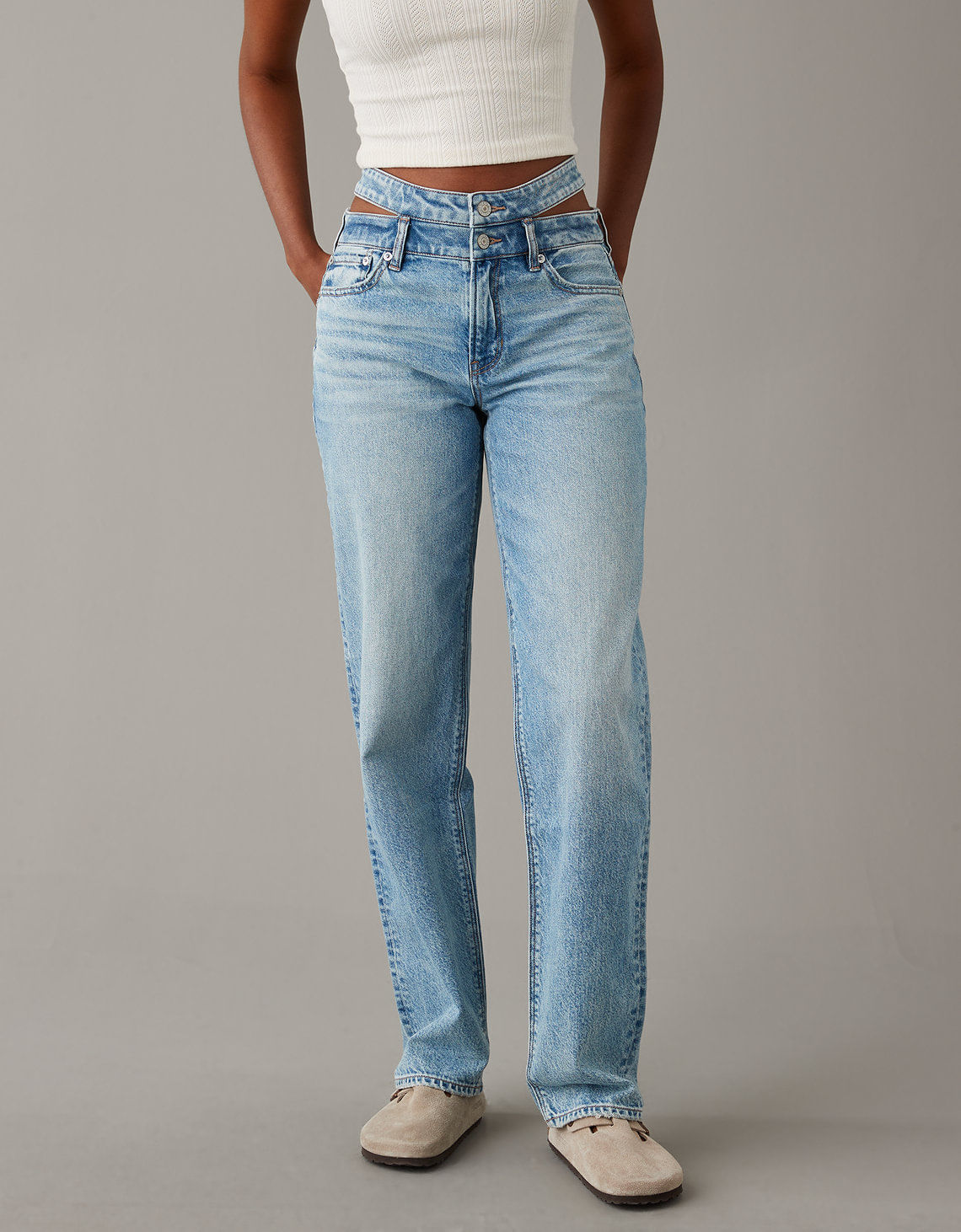 Relaxed Fit, Jeans Anchos para Mujer