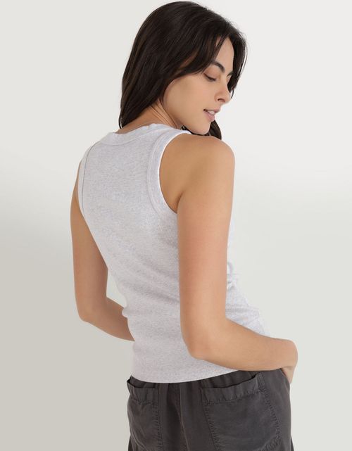 Camiseta Henley Aerie Real Soft® acanalada