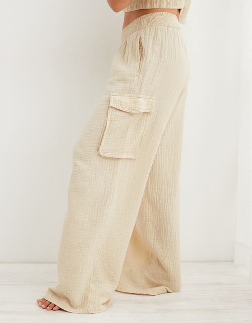 Pantalón Aerie tipo cargo de talle alto de Mujer