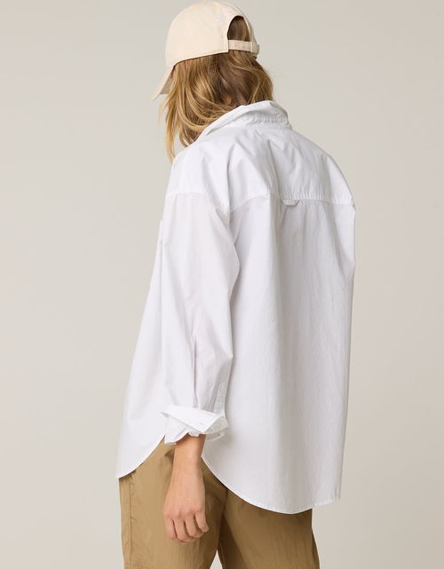 Camisa Manga Larga con botones Mujer Aerie