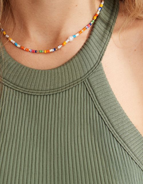 Top tipo sujetador cuello redondo y sin costuras Mujer Aerie