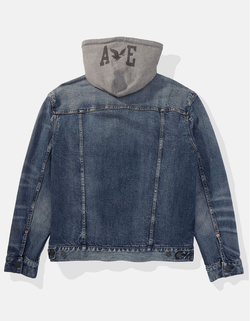 Chaqueta de jean con buzo sale