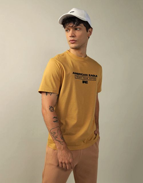 Camiseta AE gráfica con logo super suave