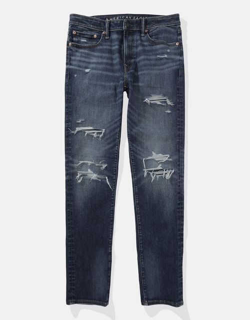 Jean Slim con rotos Hombre AE
