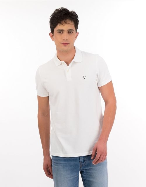 Camiseta Tipo Polo Slim Manga Corta Hombre AE