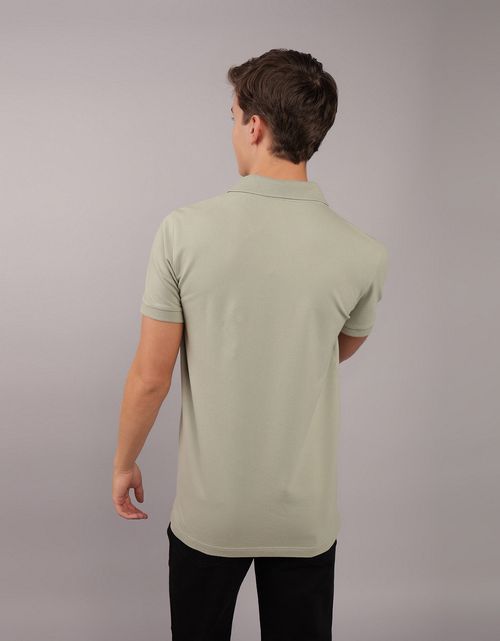 Camiseta Tipo Polo Slim Manga Corta Hombre AE