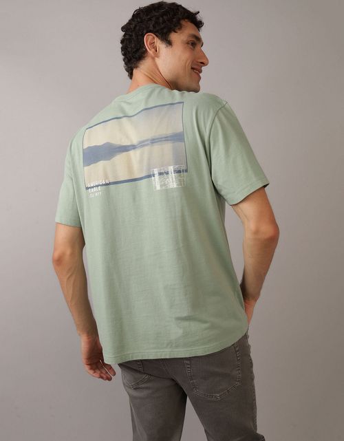 Camiseta con Gráfico Manga Corta Hombre AE