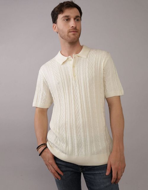 Camiseta Tipo Polo Manga Corta Hombre AE