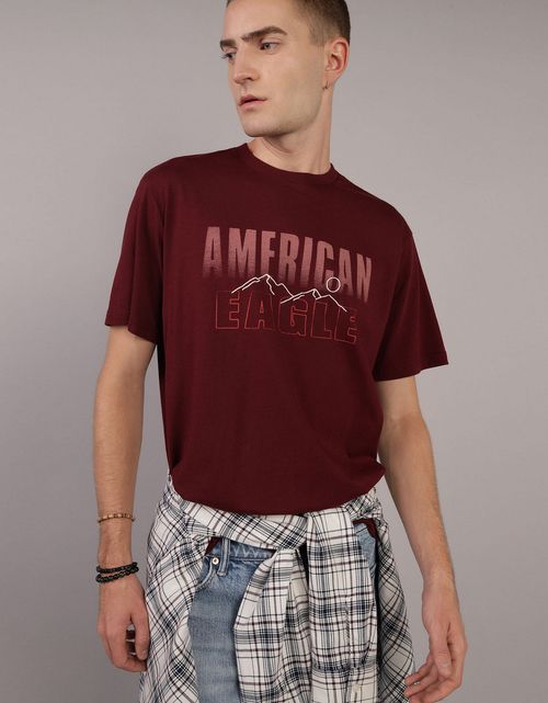 Camiseta con Gráfico Manga Corta Hombre AE