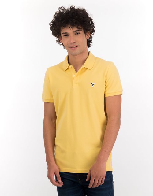 Camiseta Tipo Polo Slim Manga Corta Hombre AE