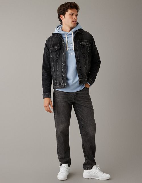 Chaqueta AE en denim con lavado negro