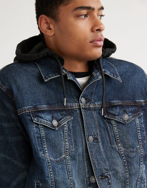 Chaqueta AE en denim de lavado oscuro